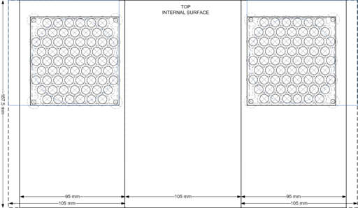 The mounting of fans onto a plate